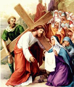 Stations of the cross - Way of the cross - Veronica wipes the face of Jesus