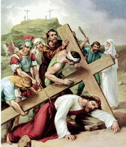 Stations of the cross - Way of the cross - Jesus falls the third time