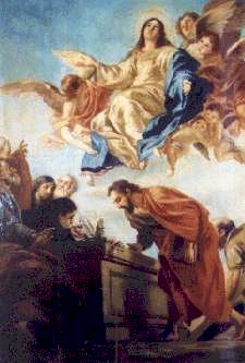 Holy Rosary Fourth glorious Mystery. The  Assumption Our Lady