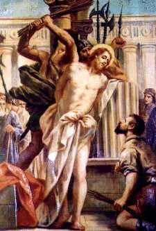 Holy Rosary Second sorrowful Mystery Scourging of Jesus Our Lord - His flesh was torn to pay for our impurities