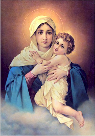 Resultado de imagen de Imagen catolica de Maria Madre de Dios